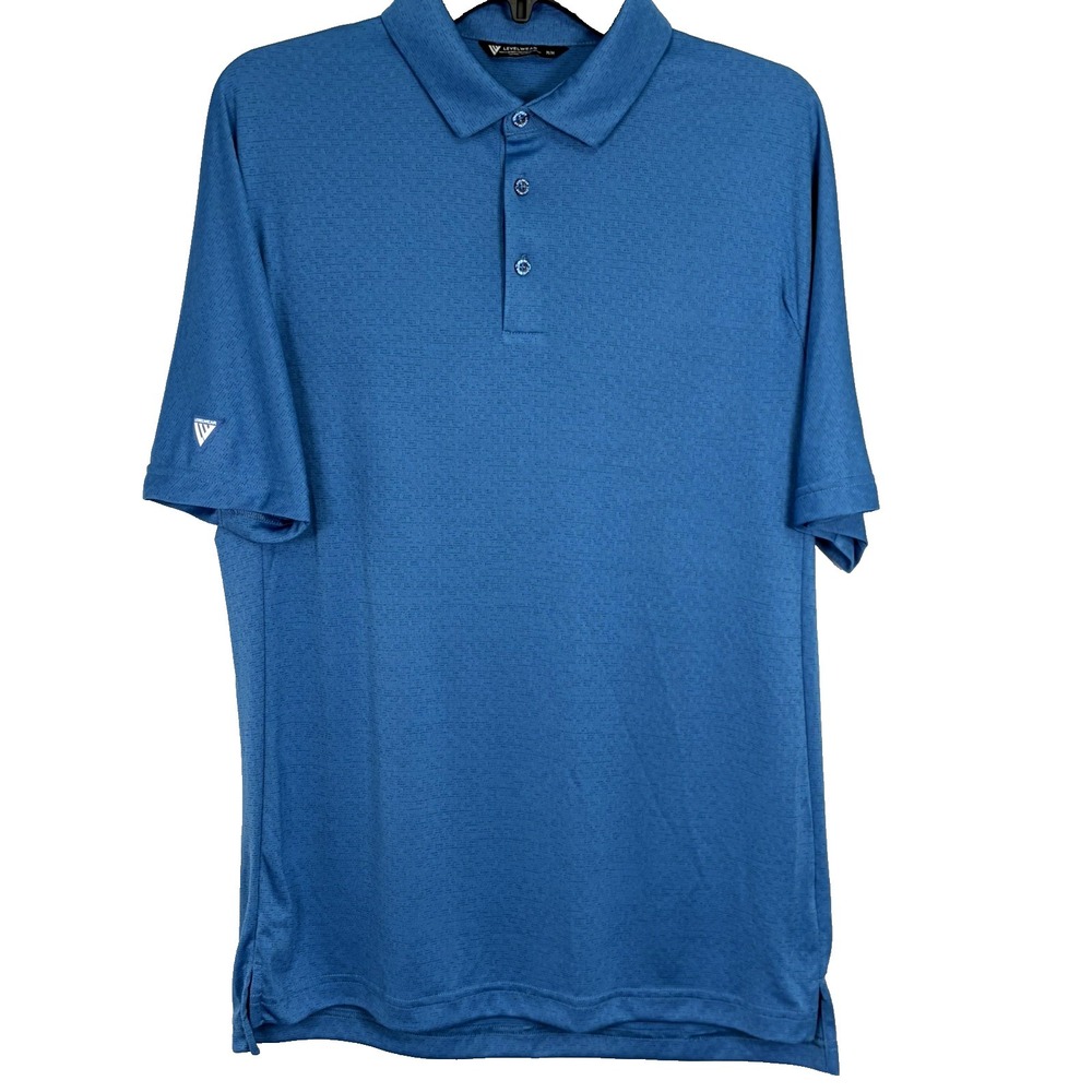 LevelWear Golf Polo Shirt Teal Blue - Medium